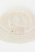 Ami Paris hoed Ami Patch UHA255.AW0085 white cream Ami Paris hoed Ami Patch UHA255.AW0085 white cream