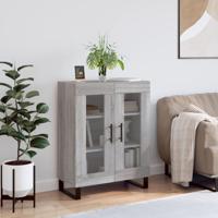 Dressoir 69,5x34x90 cm bewerkt hout grijs sonoma eikenkleurig - thumbnail