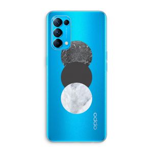 Marmeren cirkels: Oppo Find X3 Lite Transparant Hoesje