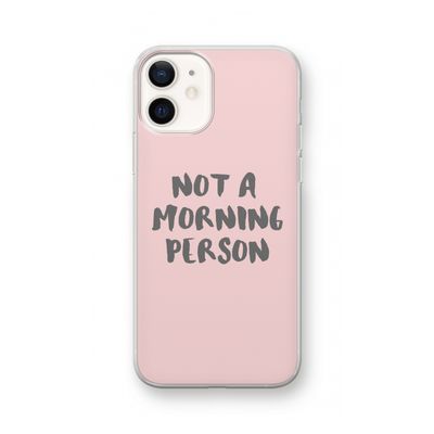 Morning person: iPhone 12 Transparant Hoesje