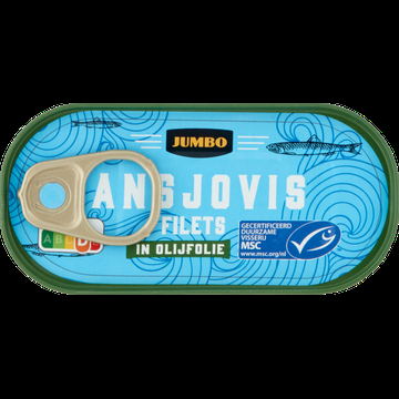Jumbo Ansjovis Filets in Olijfolie 46 g