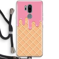 Ice cream: LG G7 Thinq Transparant Hoesje met koord