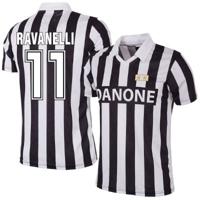 Juventus Retro Voetbalshirt UEFA Cup 1992-1993 + Ravanelli 11