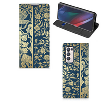 OPPO Find X3 Neo Smart Cover Beige Flowers - thumbnail