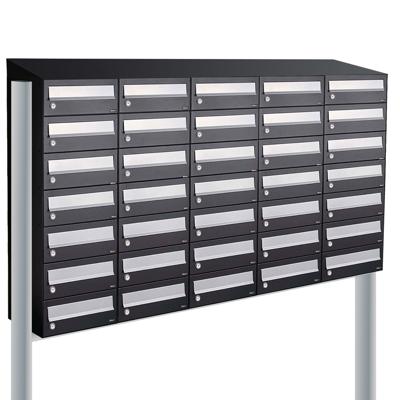 Allux Hive Set 5-Breed, 7-Hoog Met Dak Op Statief Zwart - 40030070_5x7ds