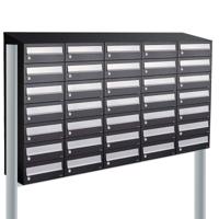 Allux Hive Set 5-Breed, 7-Hoog Met Dak Op Statief Zwart - 40030070_5x7ds