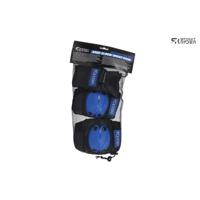 Skate beschermset 6 delig blauw/zwart S
