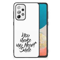 Samsung Galaxy A73 | Telefoon Hoesje | met tekst Heart Smile Samsung Galaxy A73 | Telefoon Hoesje | met tekst Heart Smile