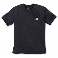 Carhartt Werk T-Shirt met Borstzak Zwart - thumbnail