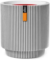 Capi nature groove nl cilinder vaas 44x46 cm ivoor