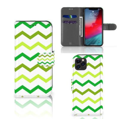 Apple iPhone 11 Pro | Telefoon Hoesje | Zigzag Groen