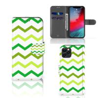 Apple iPhone 11 Pro | Telefoon Hoesje | Zigzag Groen