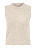 Only Onlrenata Life Sl O-neck Pearl Vest Knt Trui Korte Mouw Whitecap Gray