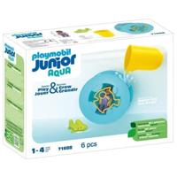 PLAYMOBIL Junior 71688 Waterrad met babyhaai Inclusief personage, babyhaai en waterrad - Leeftijd 1 jaar
