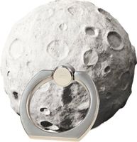 I Total telefoonring maan junior 4.5 x 3.2 cm metaal zilver - thumbnail