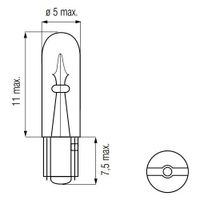 Bosma Lamp 12V-1.2W WEDGE-T5