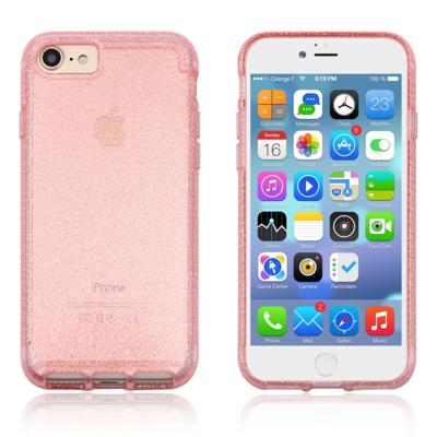 Voor iPhone 8 & 7 Flash poeder doorschijnend Shockproof beschermende Case(Pink) Voor iPhone 8 & 7 Flash poeder doorschijnend Shockproof beschermende Case(Pink)