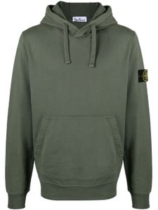 Stone Island hoodie en coton à patch - Vert