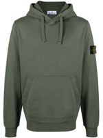 Stone Island hoodie en coton à patch - Vert - thumbnail