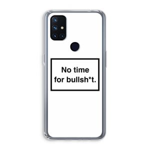 No time: OnePlus Nord N10 5G Transparant Hoesje