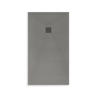 Douchebak BWS Elsa Composiet Anti-slip 140x90x3 cm Mat Grijs