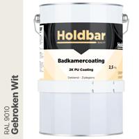 Holdbar Badkamercoating Gebroken Wit (RAL 9010) 2,5 kg Holdbar Badkamercoating Gebroken Wit (RAL 9010) 2,5 kg