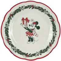 Kurt S. Adler ontbijtbord keramiek disney minnie mouse 19x2cm