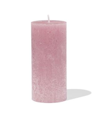 HEMA Rustieke Kaars Ø5x11cm Oudroze (oudroze)
