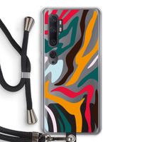 Colored Zebra: Xiaomi Mi Note 10 Transparant Hoesje met koord
