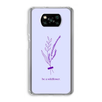 Be a wildflower: Xiaomi Poco X3 Pro Transparant Hoesje