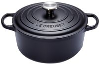 LE CREUSET - Signature - Braadpan rond 34cm 12,0l Mat Zwart - thumbnail