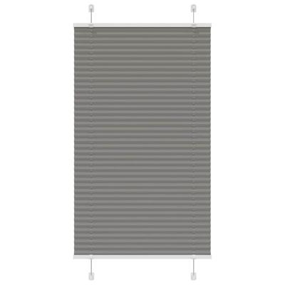 VidaXL Plissé rolgordijn 80x150 cm stofbreedte 79,4 cm antraciet