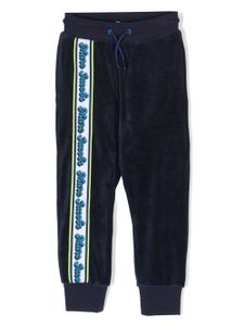 Marc Jacobs Kids pantalon à bande logo - Bleu