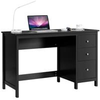 120 cm Bureau met 3 Laden Industrieel Bureau Compact Computerbureau met Kantelbeveiliging Multifunctionele Werktafel