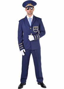 Pilotenpak blauw carnaval