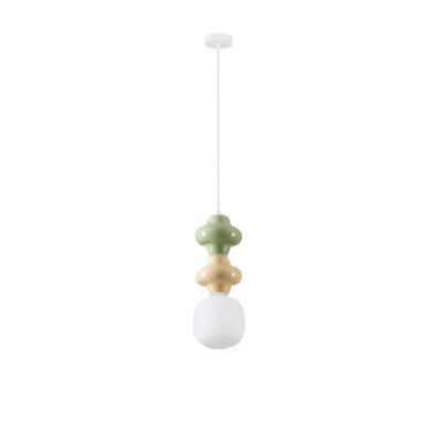 Lyora HanglampClio M groen en geel keramiek - 9009117