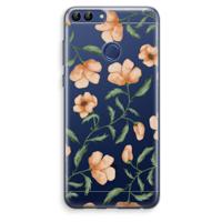 Peachy flowers: Huawei P Smart (2018) Transparant Hoesje
