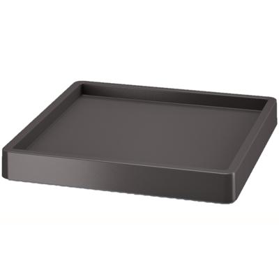 Prosperplast Plantenonderzetter - vierkant - antraciet - 30 x 30 x 6 cm - kunststof