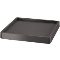Prosperplast Plantenonderzetter - vierkant - antraciet - 30 x 30 x 6 cm - kunststof Prosperplast Plantenonderzetter - vierkant - antraciet - 30 x 30 x 6 cm - kunststof