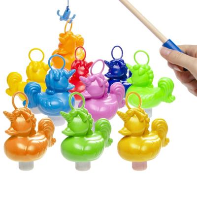 Hengelspel / eendjes vangen kermis spel - voor kinderen - met 10 eendjes - en 2 hengels