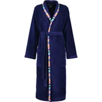 Cawö Cawo Dames Badjas met sjaalkraag 839 11 marine Maat 36