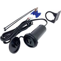 BAAS USB TWIN-BORDSTECKDOSE mit Halter BasUSB TWIN-boordcontactdoos met houder - thumbnail