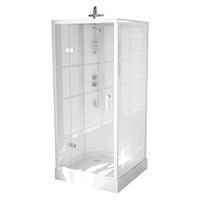 Complete Douchecabine VM Khone V Met Draaideur 90x90x222 cm Mat Wit Complete Douchecabine VM Khone V Met Draaideur 90x90x222 cm Mat Wit