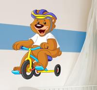 Sticker beer helm fiets