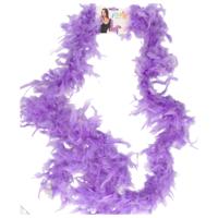 Kerst boa - veren slinger - paars - 180 cm - 45 gram - kerstboomversiering - kerstslinger