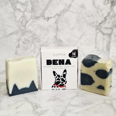 Soypa Bena Handgemaakte Zeep | Petitgrain, Lavender, Ylang Ylang Soypa Bena Handgemaakte Zeep | Petitgrain, Lavender, Ylang Ylang