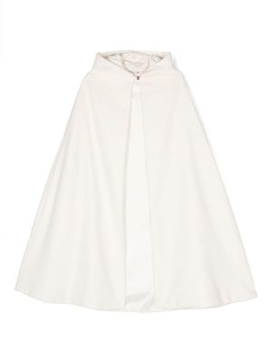 Bonpoint manteau boutonné à capuche - Blanc