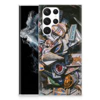 Samsung Galaxy S22 Ultra | Siliconen hoesje | met foto Badges