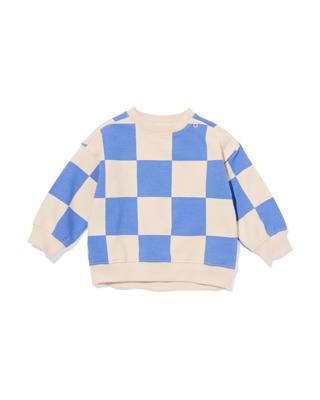 HEMA Babytrui jersey ruiten ecru (ecru)