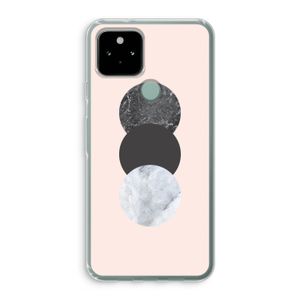 Marmeren cirkels: Google Pixel 5 Transparant Hoesje
